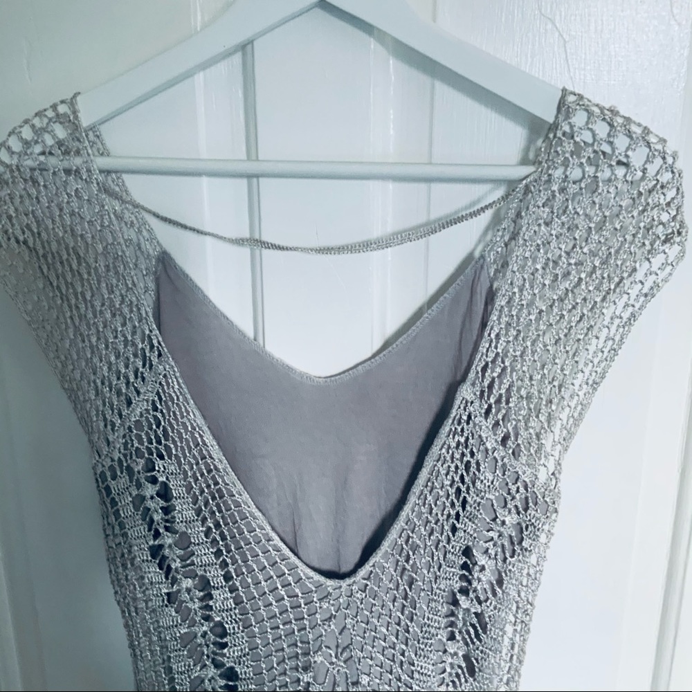 FP Spun Crochet Dress with Cotton Underlay - Picture 5 of 7